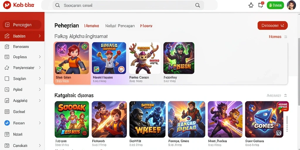 Tangkapan layar fitur utama game 5RT.