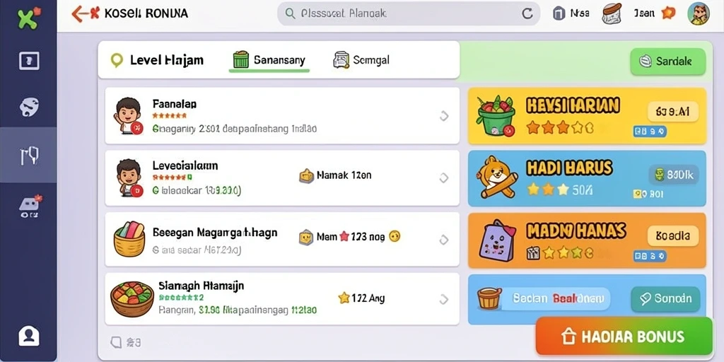 Gambar menunjukkan aksi seru di arena pertarungan.