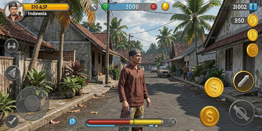 Tampilan permainan yang menawan dan interaktif.